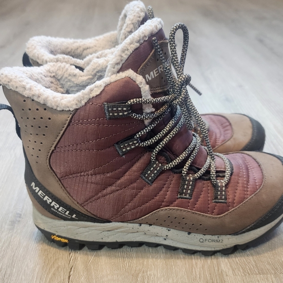 Merrell Women's Antora Waterproof Sneaker Hiking Snow Boots Size 6 - Picture 4 of 10